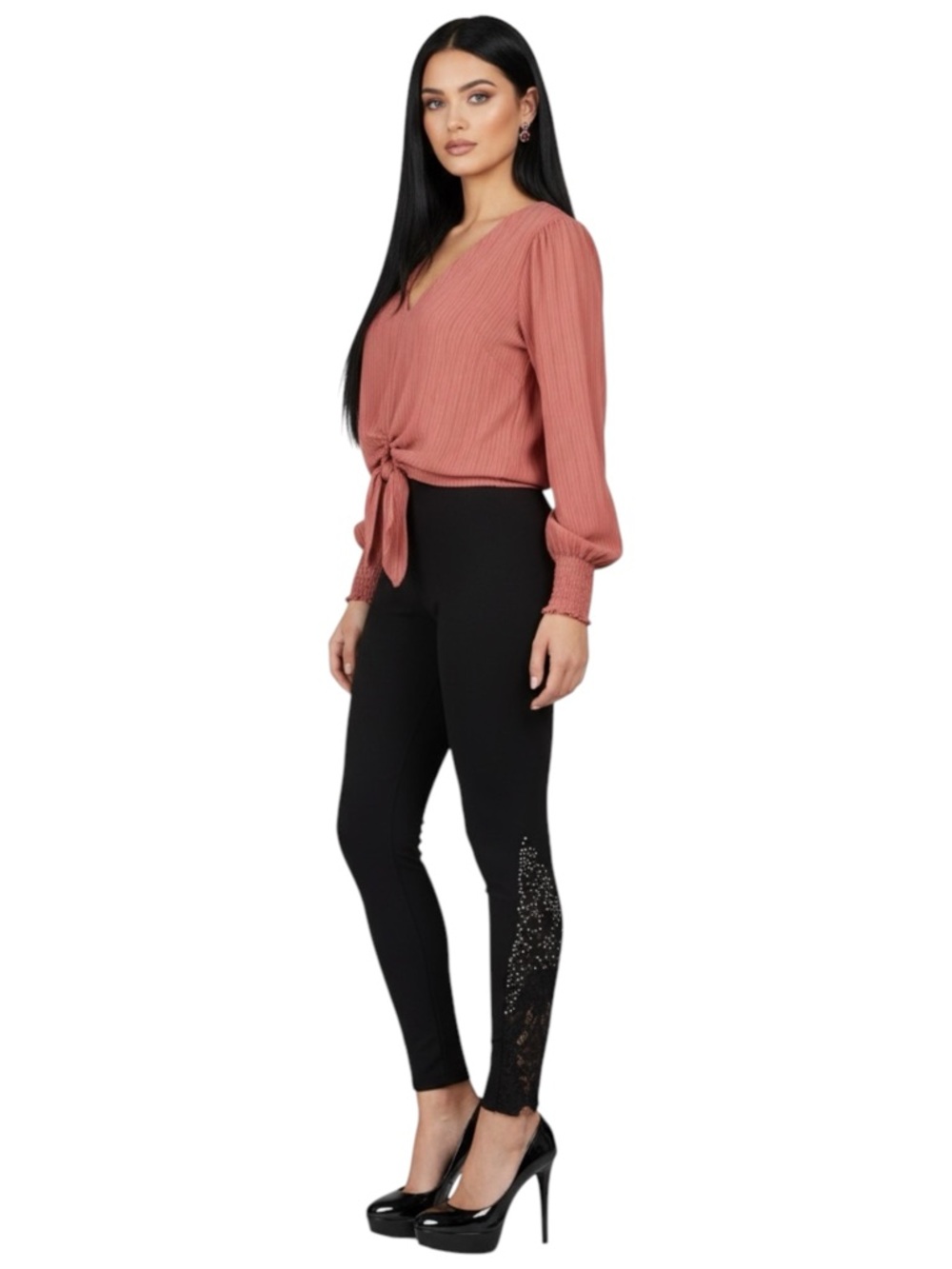 Vocal XL black embellished leggings - Picture 7 of 12
